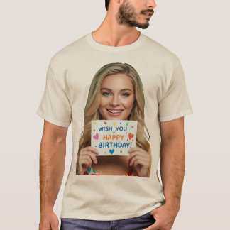 Camiseta desear feliz cumpleaños