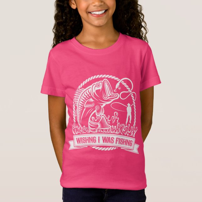 Camiseta Desearía Estar Pescando (Anverso)