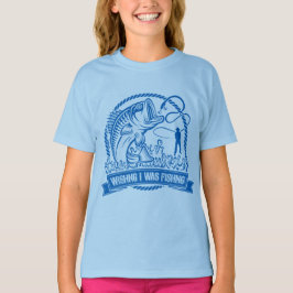 Camiseta Desearía Estar Pescando