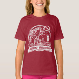 Camiseta Desearía Estar Pescando