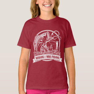 Camiseta Desearía Estar Pescando