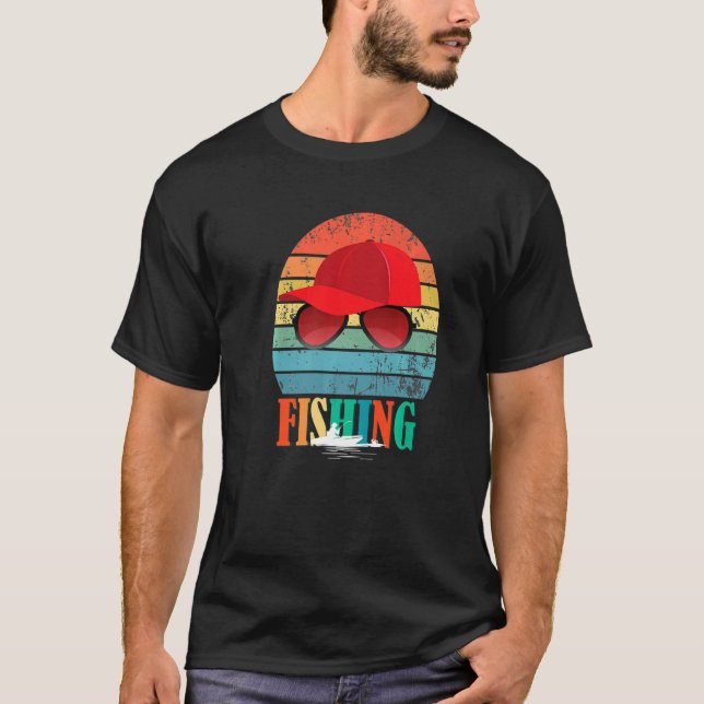 Camiseta Desearía Estar Pescando Divertido Retirillo De Pes (Anverso)