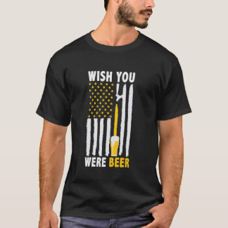 Camiseta Desearía Que Fueras Cerveza De Cerveza Vintage