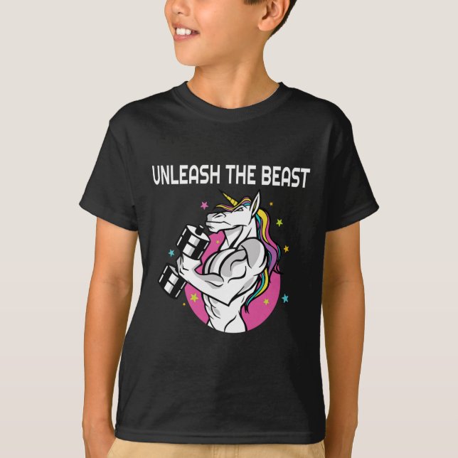 Camiseta Desencadenar A La Bestia - Rata De Gimnasio De Uni (Anverso)