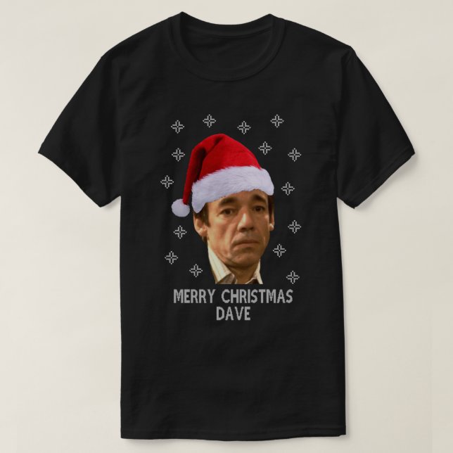 Camiseta Desencadenar Feliz Navidad, Dave, Solo Tontos Y Ca (Diseño del anverso)