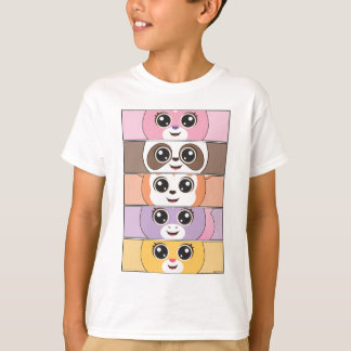Camiseta Desencadenar la alegría con personajes animales co