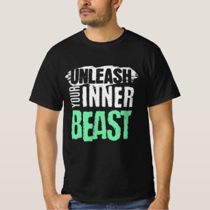 Camiseta Desencadenar tu bestia interior - Intenso diseño d