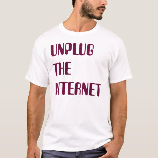 Camiseta Desenchufe el Internet