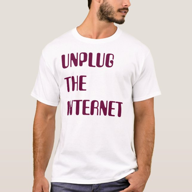 Camiseta Desenchufe el Internet (Anverso)