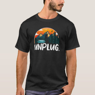 Camiseta Desenchufe la pista de senderismo de la ropa de se