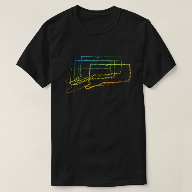 Camiseta desenfoque de frío de conexión (Diseño del anverso)