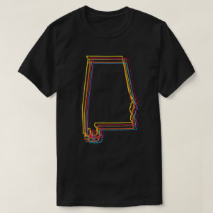 Camiseta desenfoque del orgullo de alabama