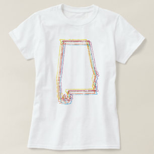 Camiseta desenfoque del orgullo de alabama