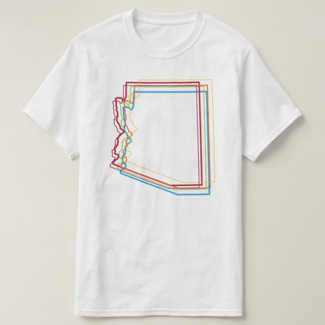 Camiseta desenfoque del orgullo de arizona (Diseño del anverso)