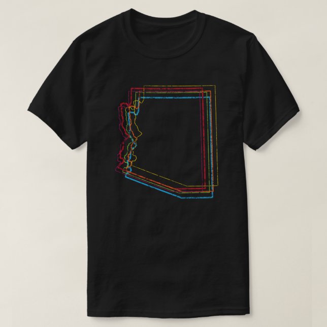 Camiseta desenfoque del orgullo de arizona (Diseño del anverso)