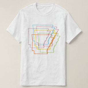 Camiseta desenfoque del orgullo de arkansas