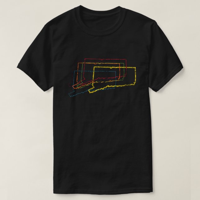 Camiseta desenfoque del orgullo de conexión (Diseño del anverso)