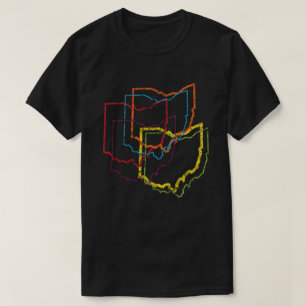 Camiseta desenfoque del orgullo de ohio
