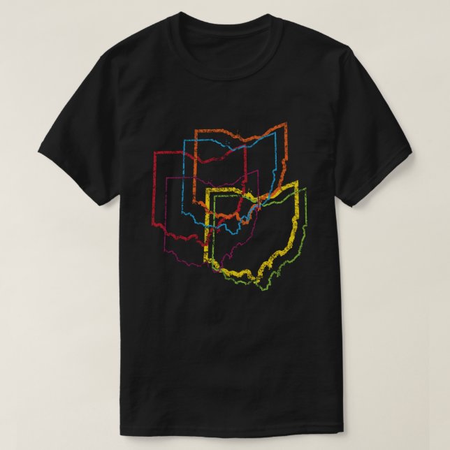 Camiseta desenfoque del orgullo de ohio (Diseño del anverso)