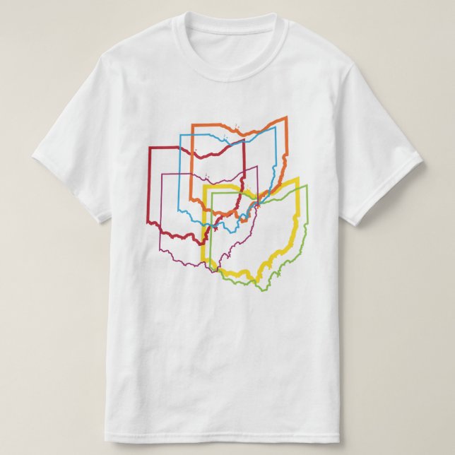 Camiseta desenfoque del orgullo de ohio (Diseño del anverso)