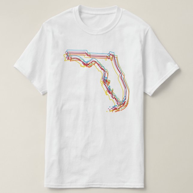 Camiseta desenfoque del orgullo florida (Diseño del anverso)