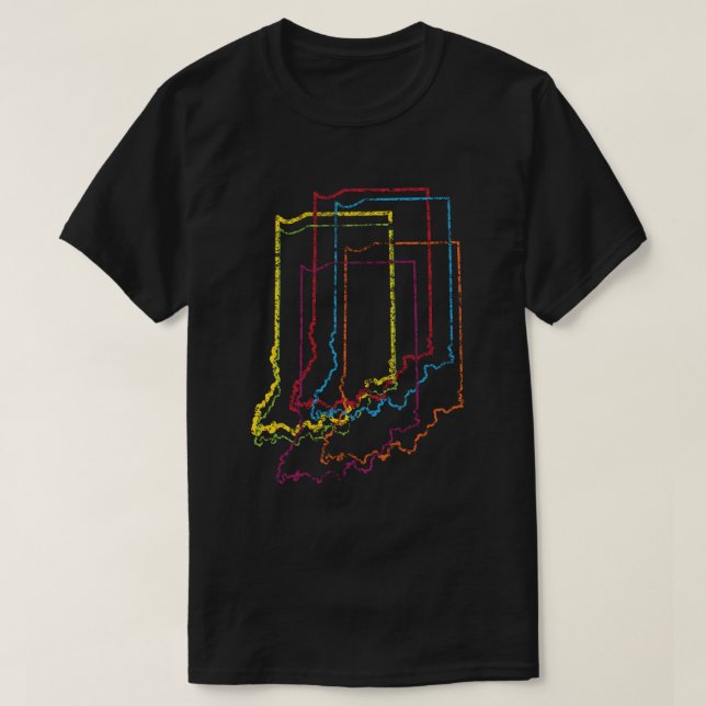 Camiseta desenfoque del orgullo indio (Diseño del anverso)