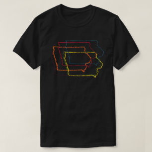 Camiseta desenfoque del orgullo iowa