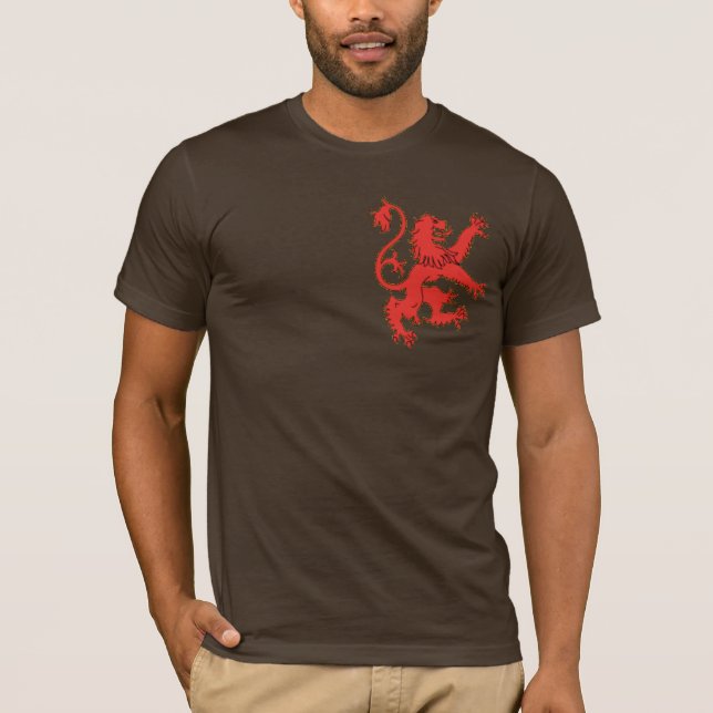 Camiseta desenfrenada del león (Anverso)