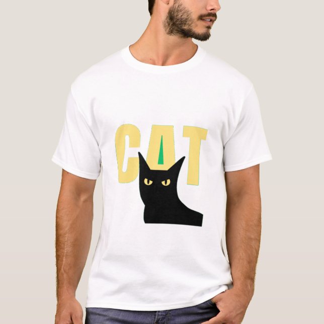 Camiseta Desenho gato (Anverso)