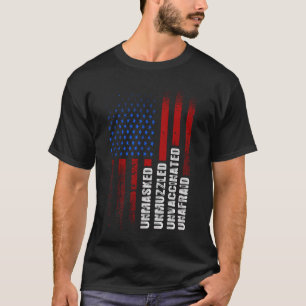 Camiseta Desenmascarado sin amordazar sin vacunar sin miedo