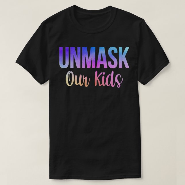 Camiseta Desenmascarar a nuestros niños Vintage Cute (Diseño del anverso)