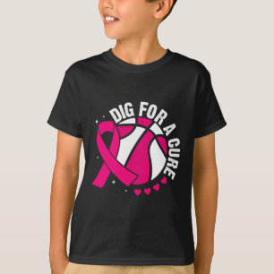 Camiseta Desenterrar una cura Sketll rosa Concienciación so