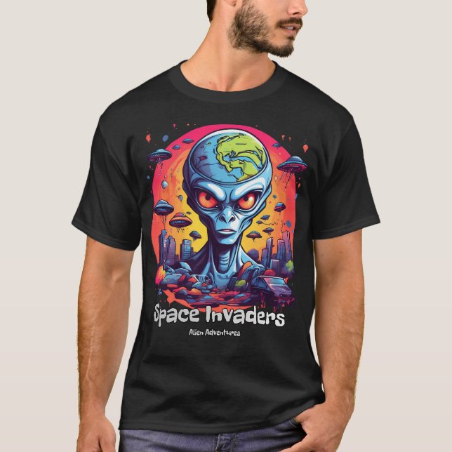 Camiseta Desentrañando El Misterio De Los Invasores Espacia (Anverso)