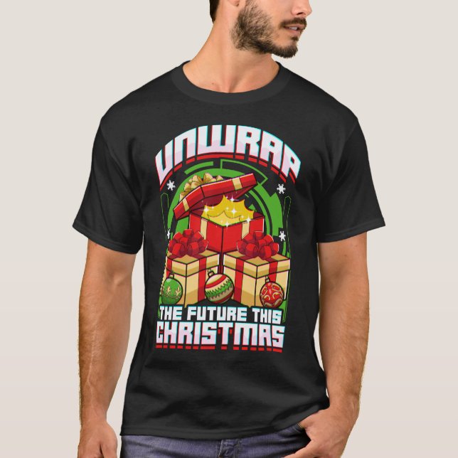 Camiseta Desenvolver el futuro de estos navidades (Anverso)