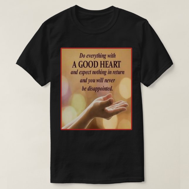 Camiseta Deseo de corazón a nuestros seres queridos (Diseño del anverso)