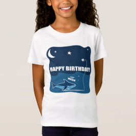 Camiseta Deseo de cumpleaños de los tiburones