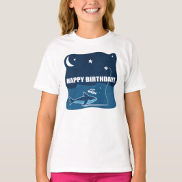Camiseta Deseo de cumpleaños de los tiburones