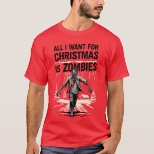 Camiseta Deseo de Navidad del Cazador de Zombies Zombies pa
