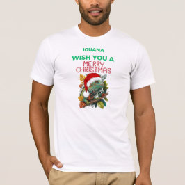 CAMISETA DESEO DE UNA IGUANA MERRY NAVIDAD