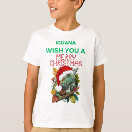 CAMISETA DESEO DE UNA IGUANA MERRY NAVIDAD