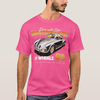 Camiseta Deseo de viajar sobre ruedas Coche clásico vintage