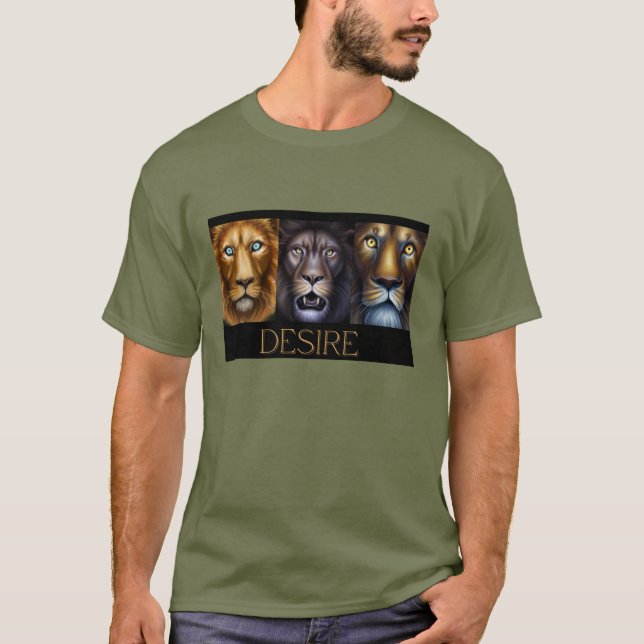 CAMISETA DESEO, LEONES (Anverso)