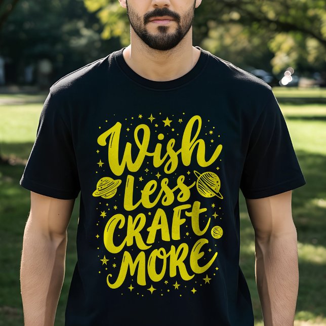 Camiseta Deseo Menos, Arte Más - Tipografía Motivacional (Subido por el creador)