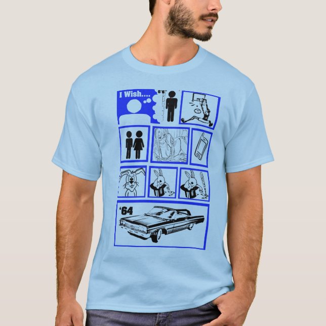Camiseta Deseo que fuera un azul más alto (Anverso)