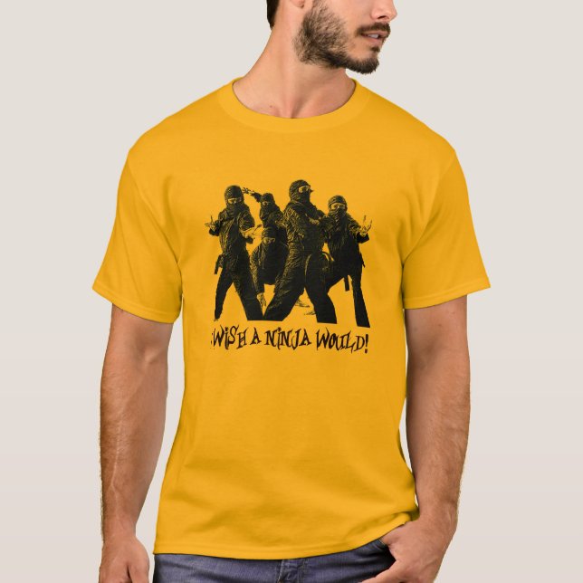 Camiseta Deseo que un ninja (Anverso)