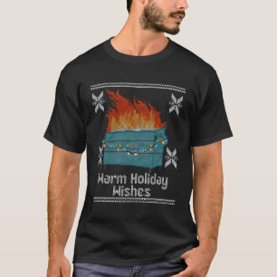 Camiseta Deseos Cálidos Feo Fuego De Basura