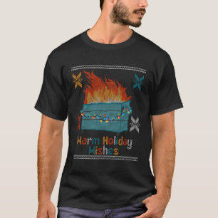 Camiseta Deseos Cálidos Feo Fuego De Basura