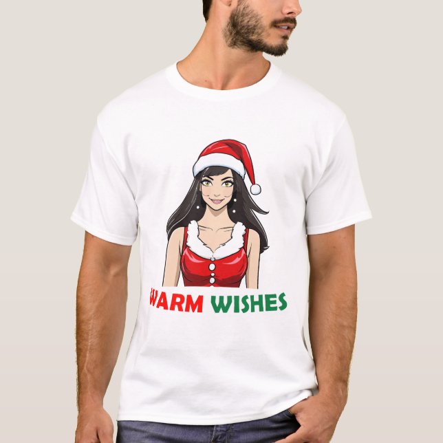 Camiseta Deseos cálidos Santa Woman (Anverso)