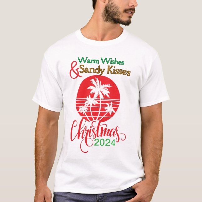 Camiseta Deseos cálidos y besos de arena - Navidades 2024 (Anverso)