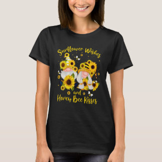 Camiseta Deseos De Giro Besos De Abeja Miel Gnome Summer Fl